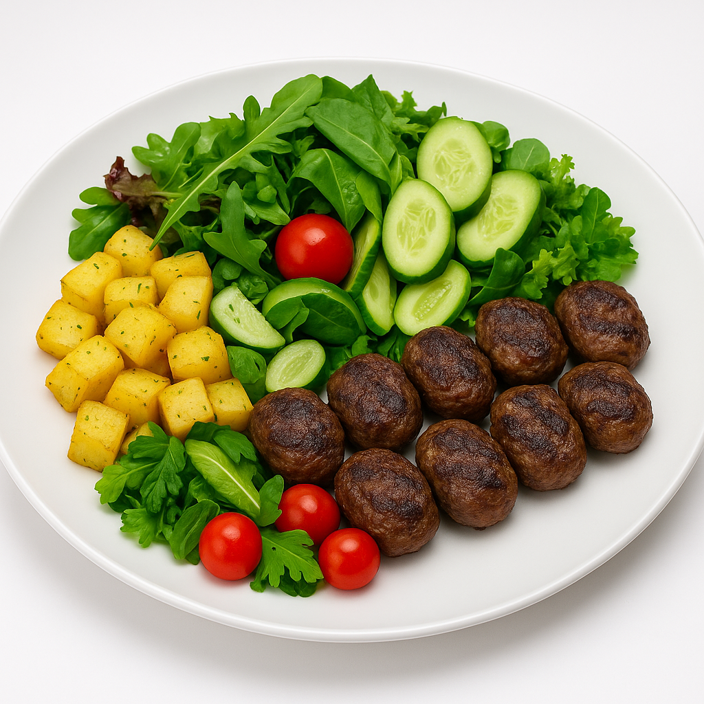 Oven-Baked Meatballs & Potatoes – 350 g